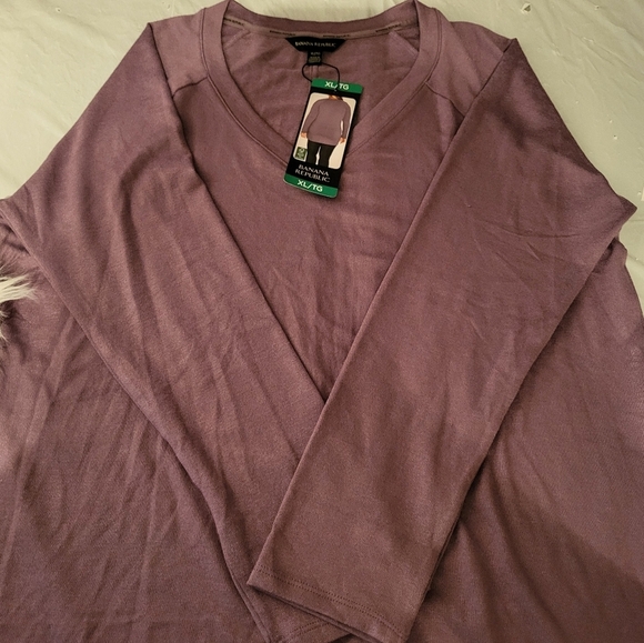 NEW Banana Republic Women's Purple V-Neck Top - Picture 2 of 6